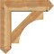 Ekena Millwork Westlake Arts and Crafts Rough Sawn Bracket w/ Offset Brace, Western Red Cedar, 8"W x 30"D x 30"H BKT0806X30X30WTL03RWR - alternate 3
